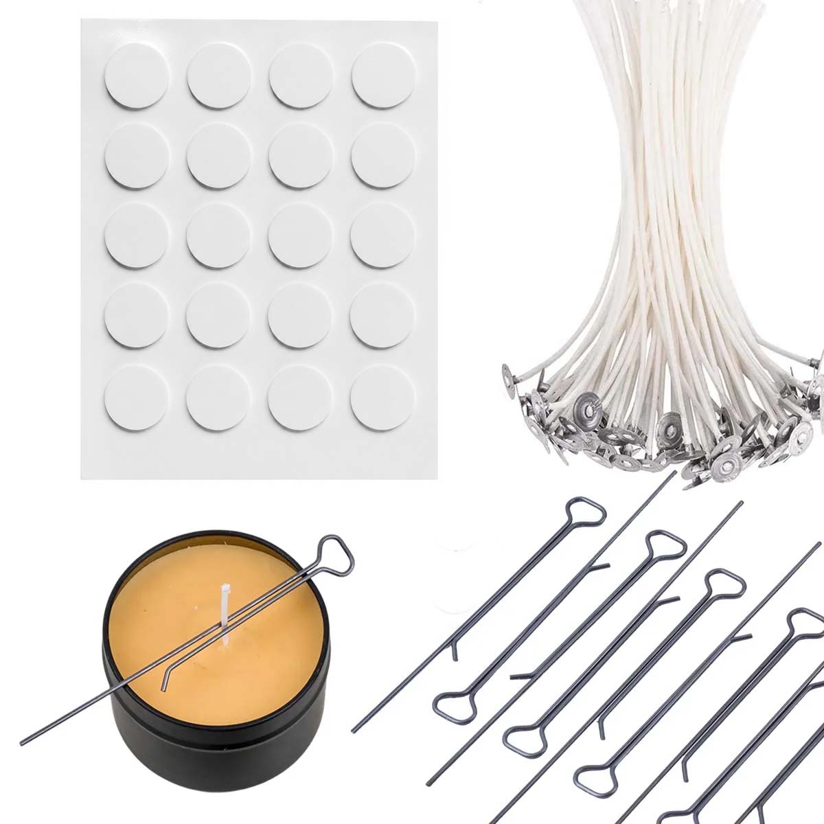 Candle Holder Set - 5/10Pcs 11Cm/4.3Inch Candle Wick Holders Clip