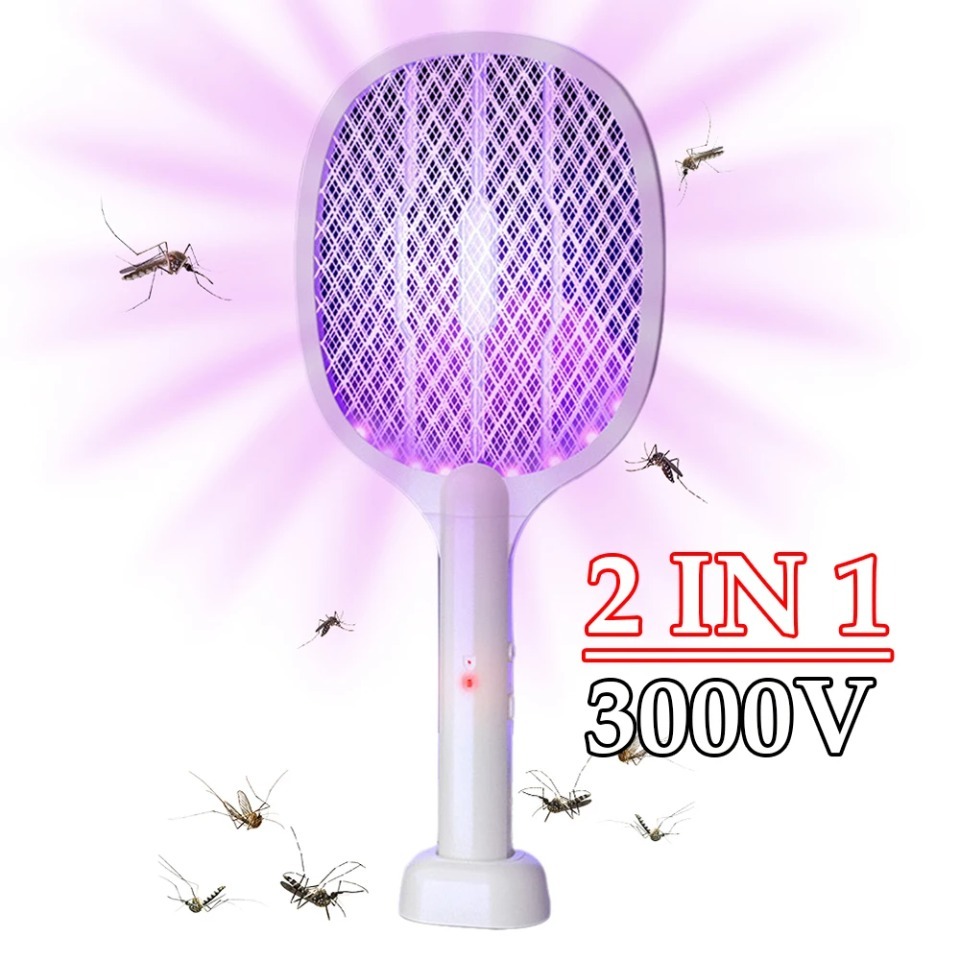 Touch Dimmer Lamp - Handheld Electric Fly Swatter, Bug Zapper