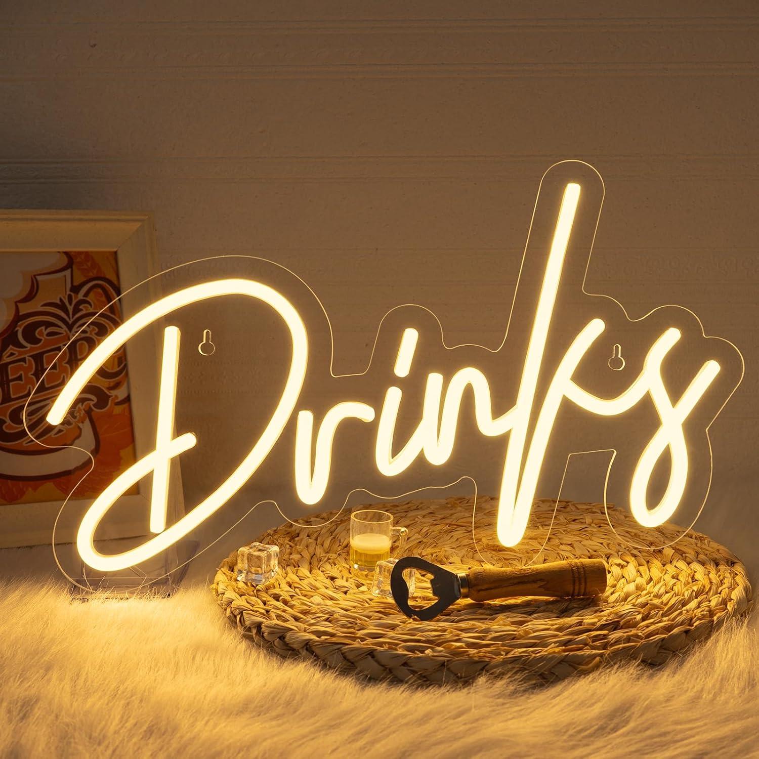 Restaurant Lighting Decoration - Drinks Neon Sign LED Neon Light