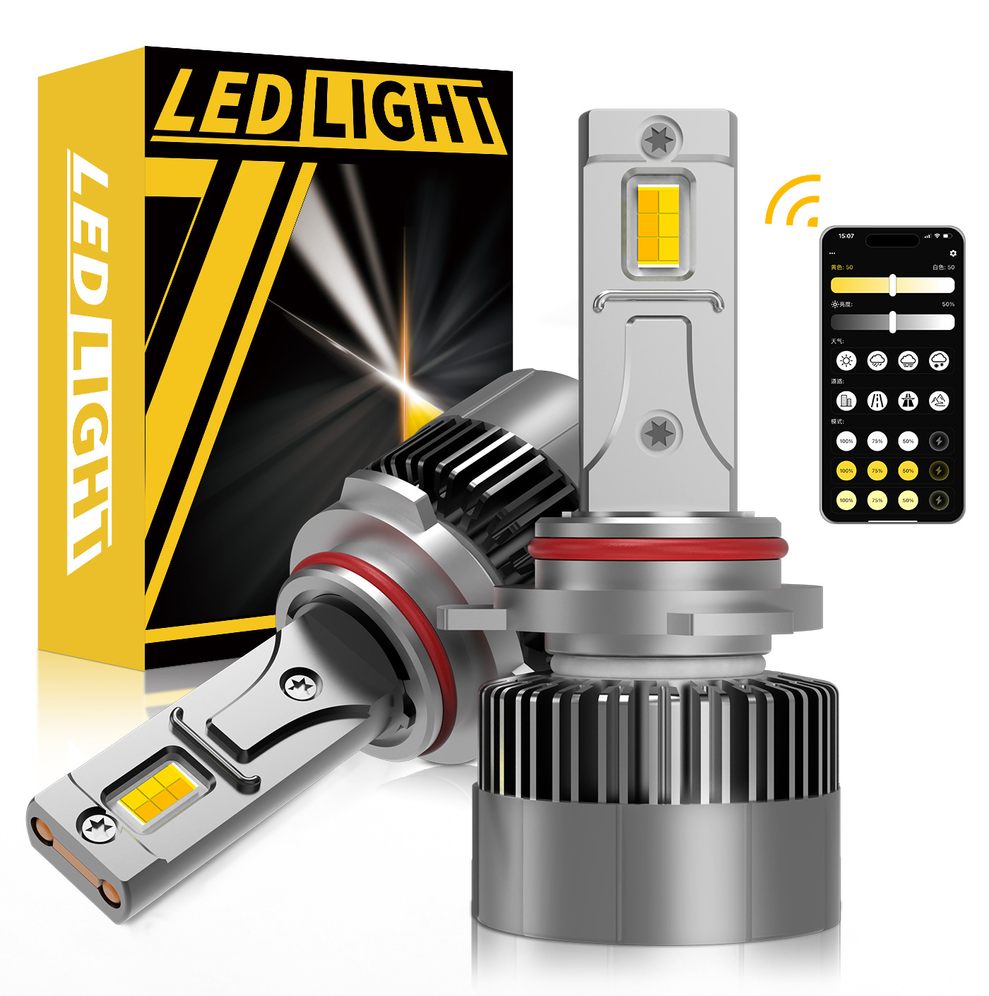 2PCS CANBUS APP Control 9012 L - Colour Changing Bulb review and price