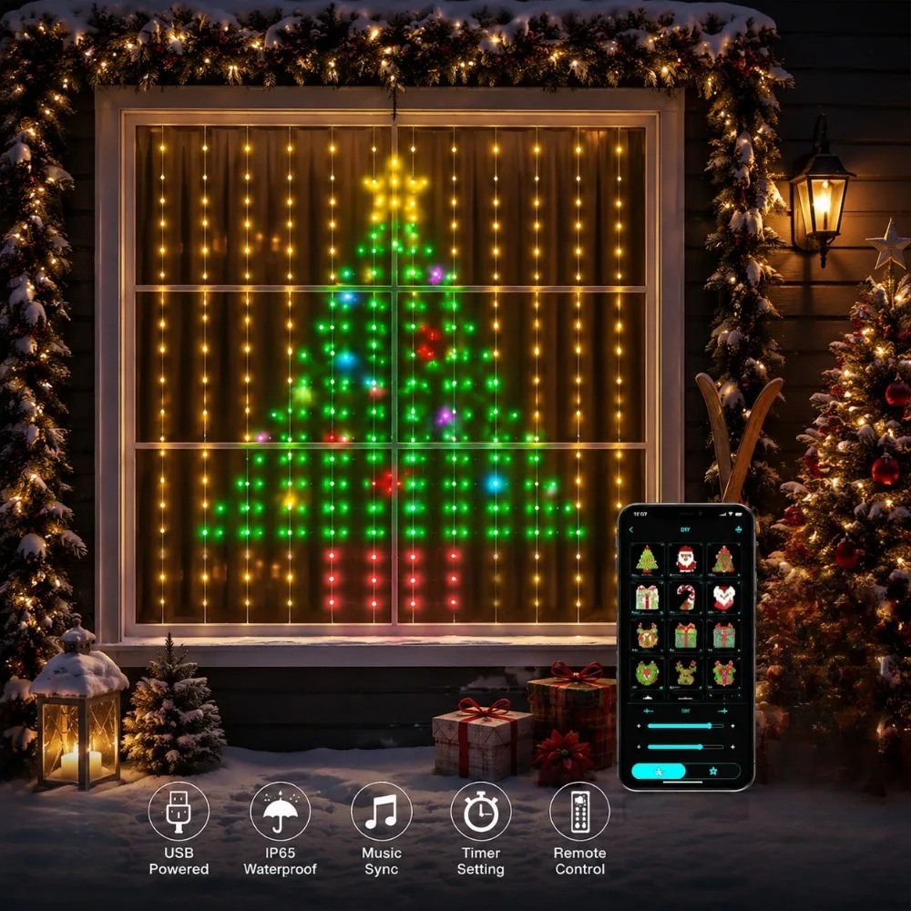 Outdoor LED Pixel Curtain Ligh - Lighting Decoration Outdoor review and price