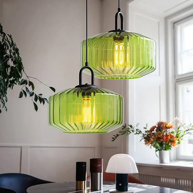 Nordic Retro Colour Glass Pend - Decor Lighting Fixtures review and price