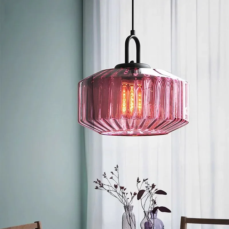 Nordic Retro Colour Glass Pend - Decor Lighting Fixtures review and price