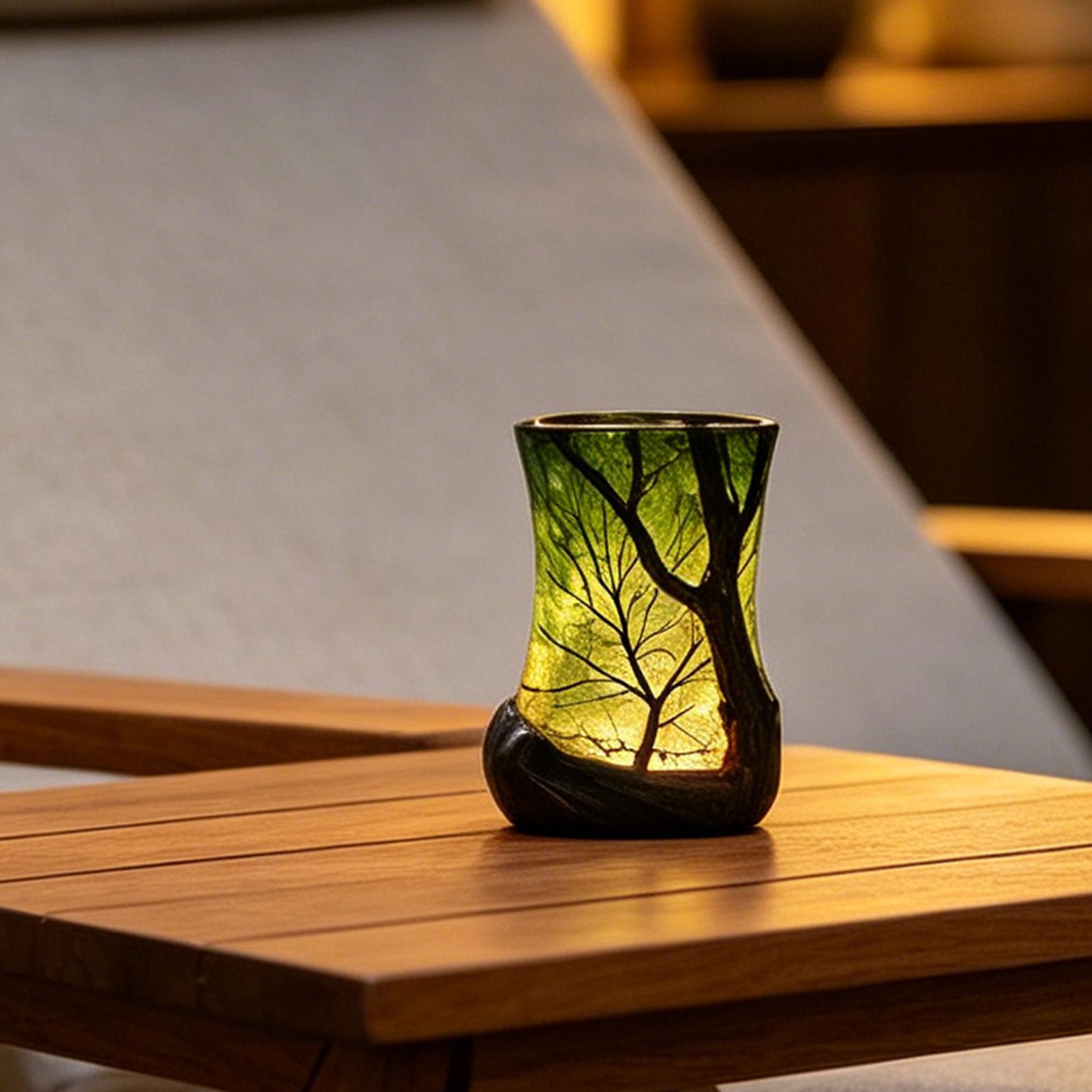 Bedside Table Lamp Forest Nigh - Room Decor Lighting Lamp review and price