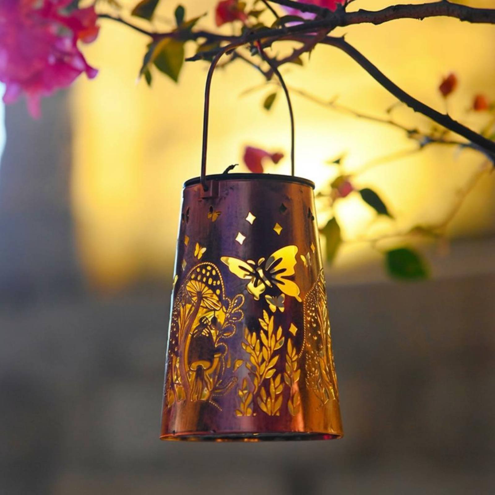 Floral Garden Lantern Pattern  - Lighting Decoration Outdoor review and price