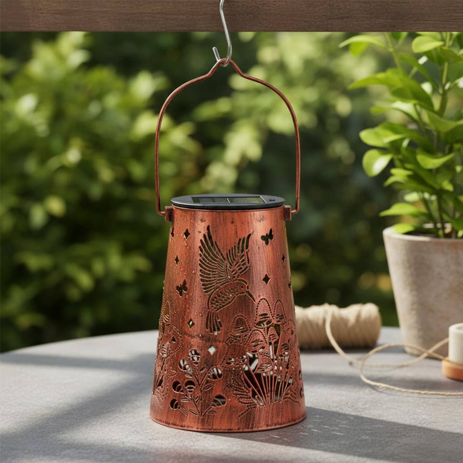 Floral Garden Lantern Pattern  - Lighting Decoration Outdoor review and price