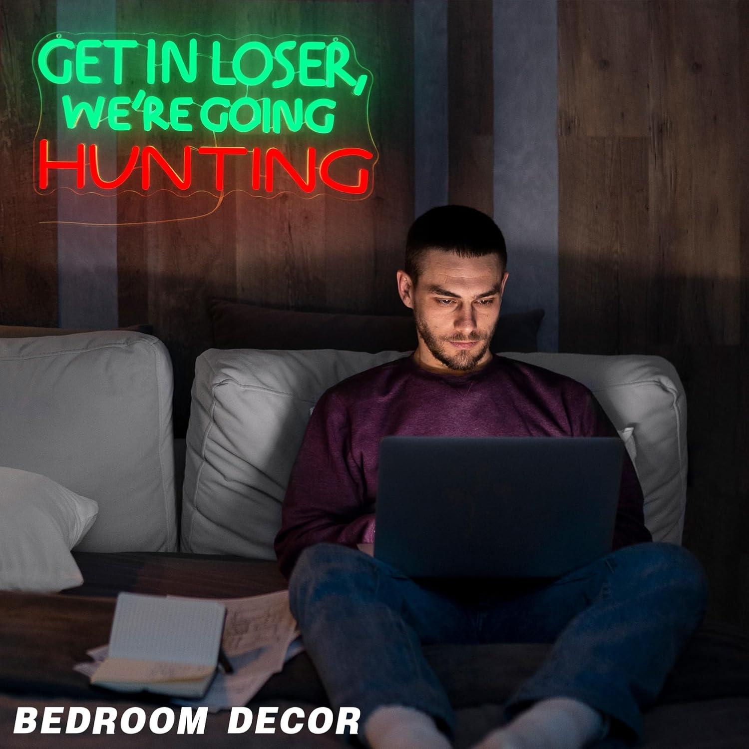Funny Hunting Neon Sign LED Li - Lighting Decoration Outdoor review and price
