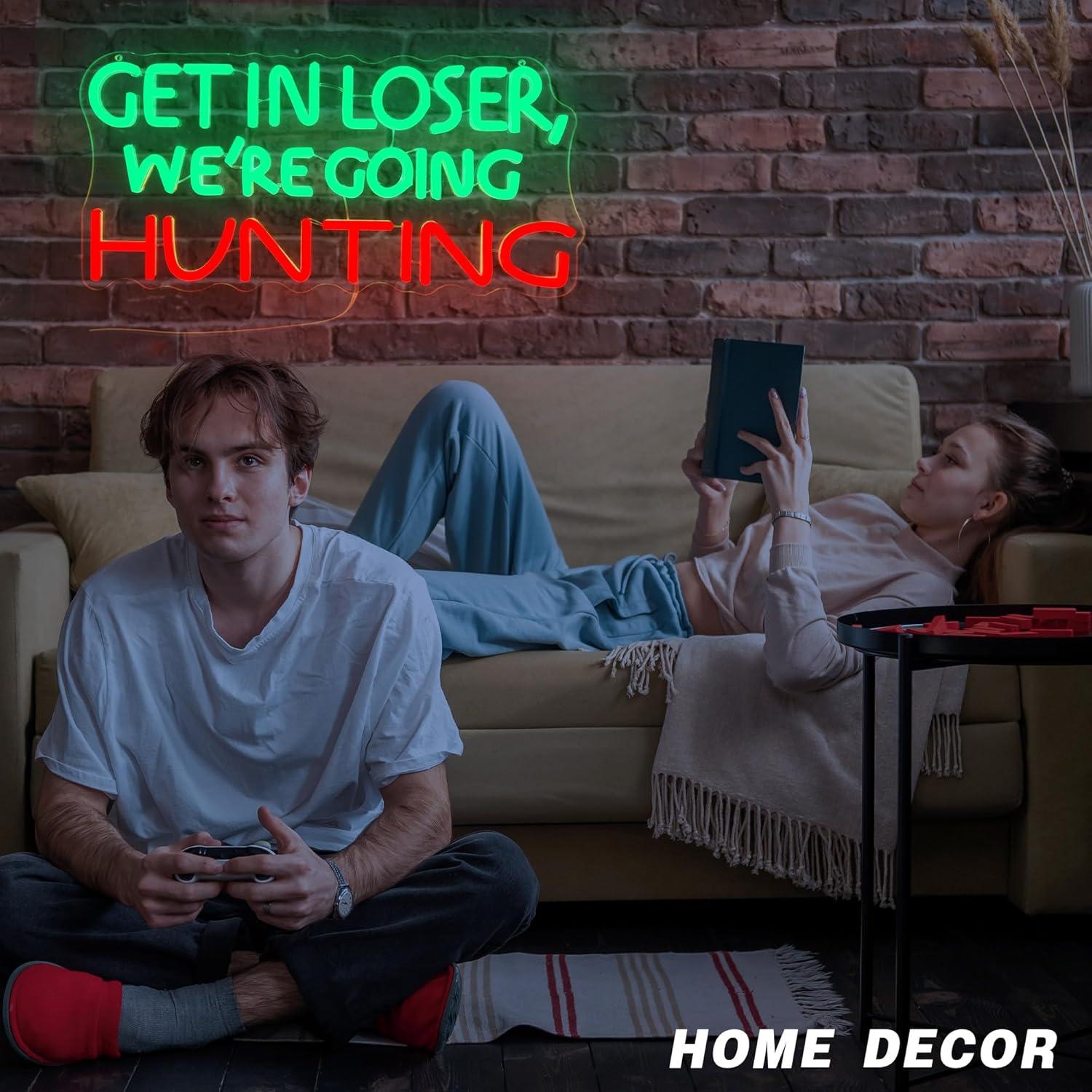 Funny Hunting Neon Sign LED Li - Lighting Decoration Outdoor review and price