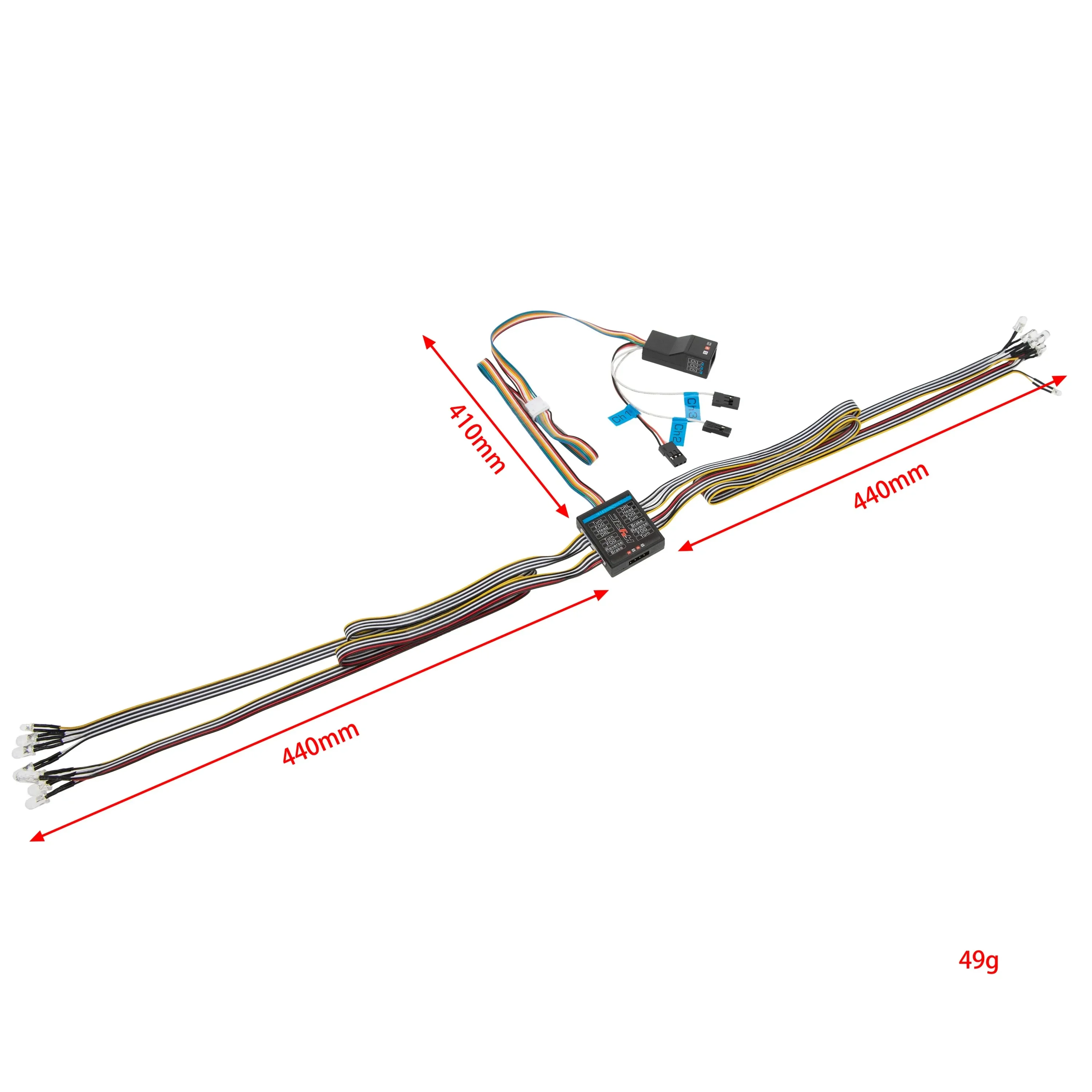 RC Car 1/8 1/10 RC Car 14 LED  - Touch Dimmer Lamp review and price