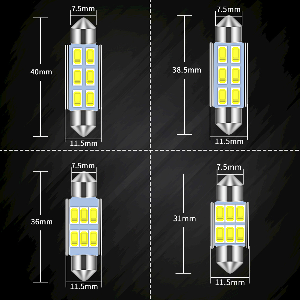 4Pcs C5W Led Car Festoon-31mm  - Colour Changing Bulb review and price