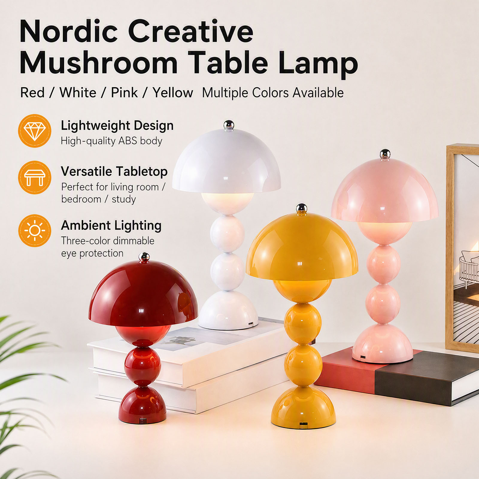 Mushroom Flower Bud Table Lamp - Room Decor Lighting Lamp review and price