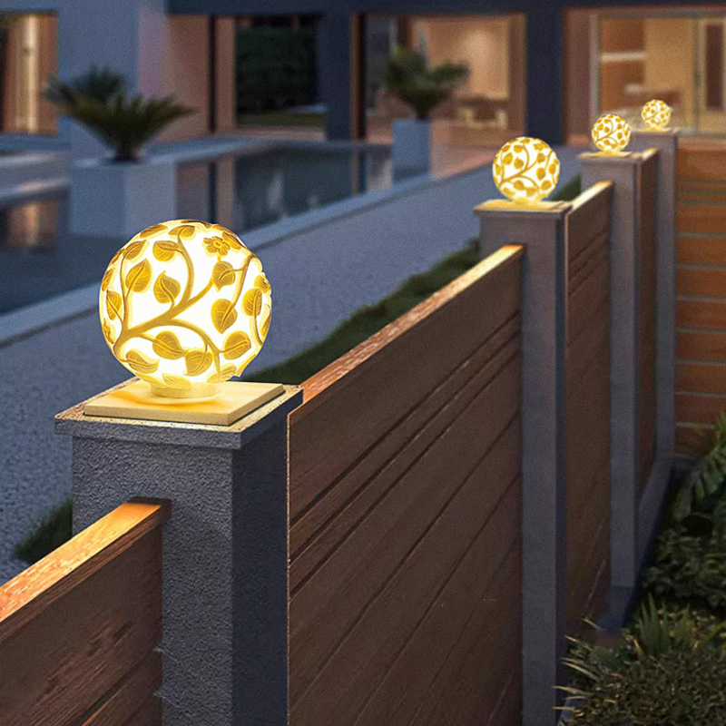Outdoor column lights solar LE - Lighting Decoration Outdoor review and price