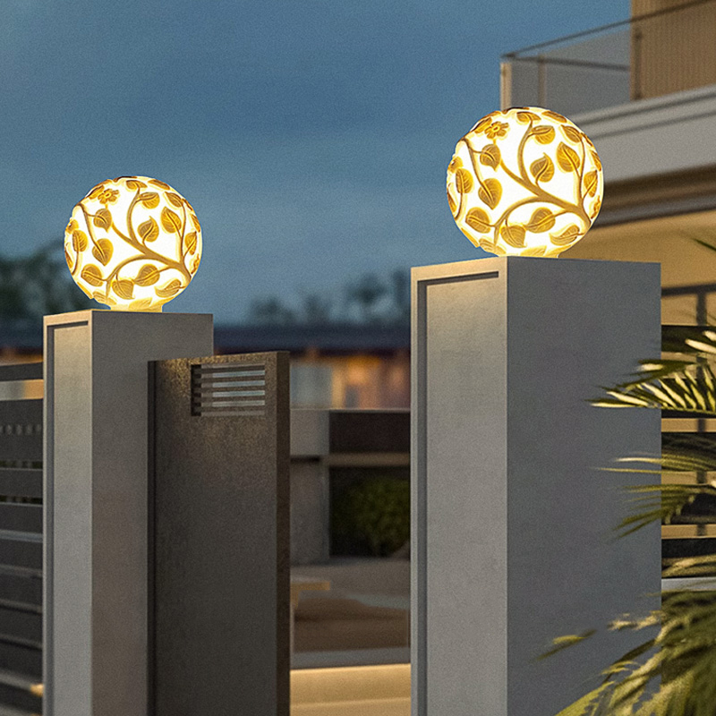 Outdoor column lights solar LE - Lighting Decoration Outdoor review and price