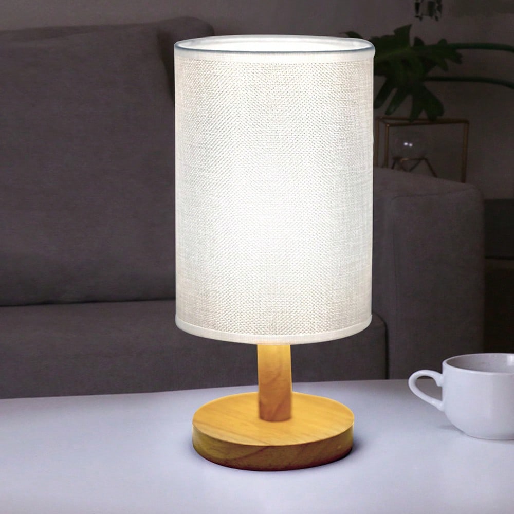 Modern Nordic Wooden And Fabri - Room Decor Lighting Lamp review and price