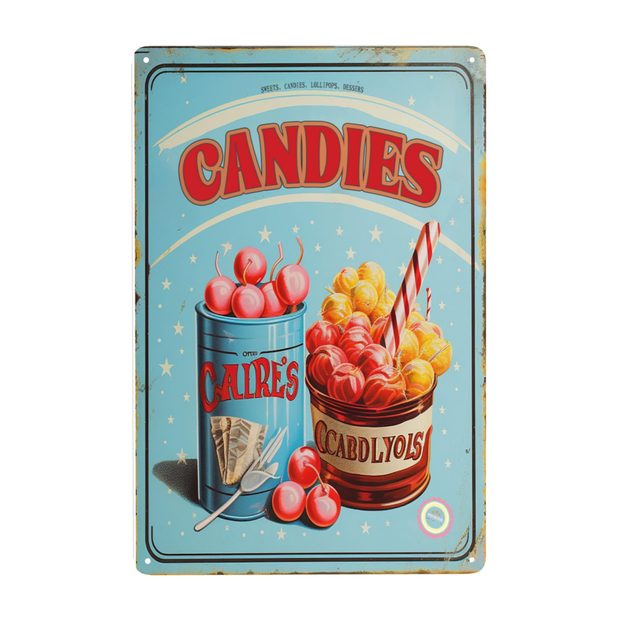 Decor ;; Candies Tin Signs,Lig - Restaurant Lighting Decoration review and price