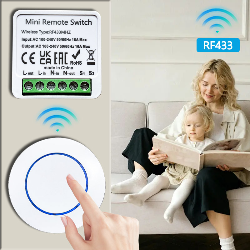 433HMz Wireless Light Switch 1 - Touch Dimmer Lamp review and price