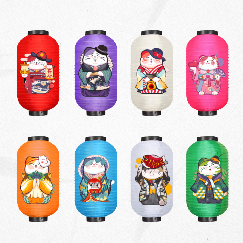 Japanese Maneki Neko Hanging L - Restaurant Lighting Decoration review and price