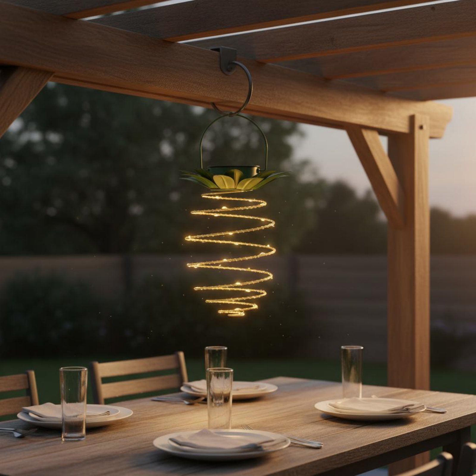 2 Pieces Solar Pineapple Lamp  - Lighting Decoration Outdoor review and price