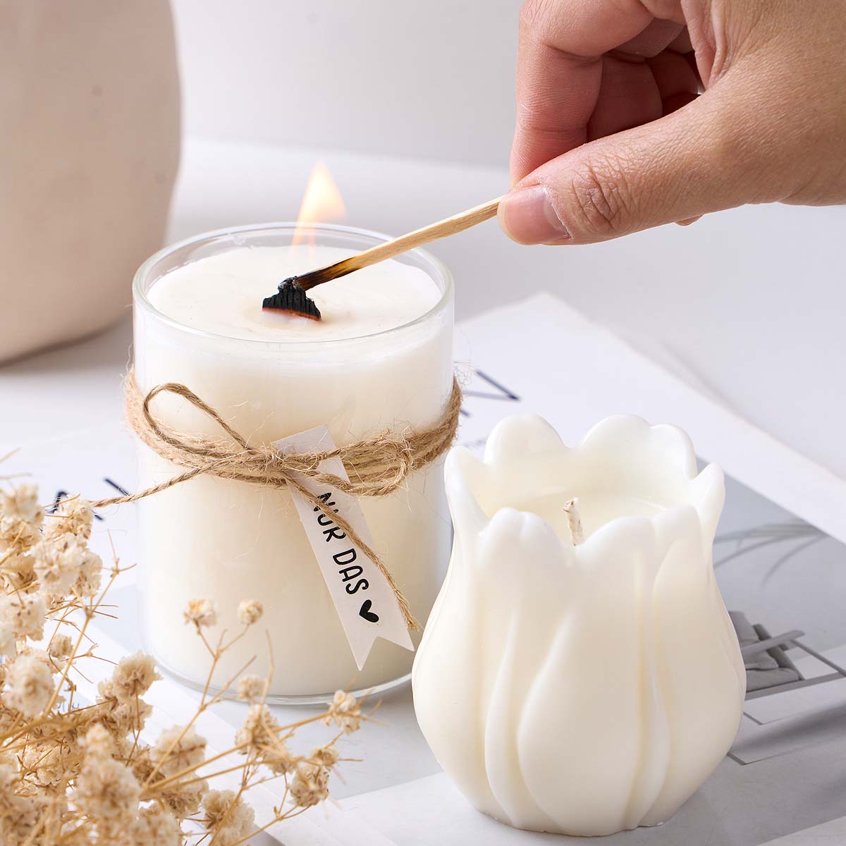 10cm 20cm Smokeless Candle Wic - Candle Holder Set review and price