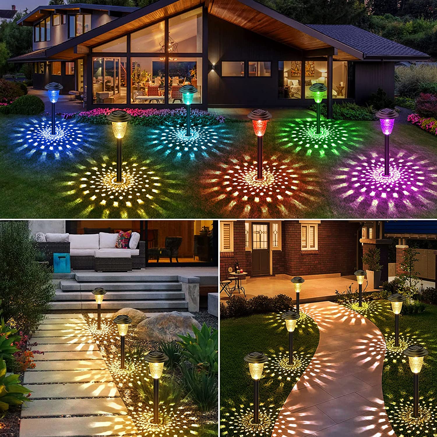 Solar Pathway Lights Outdoor S - Colour Changing Bulb review and price