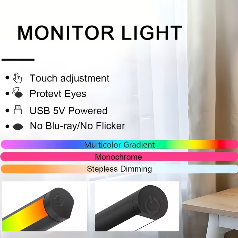 Led Monitor Light Bar Computer - Touch Dimmer Lamp review and price